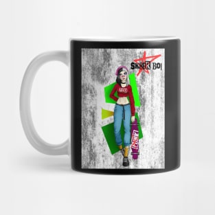 sk8er boi grunge background Mug